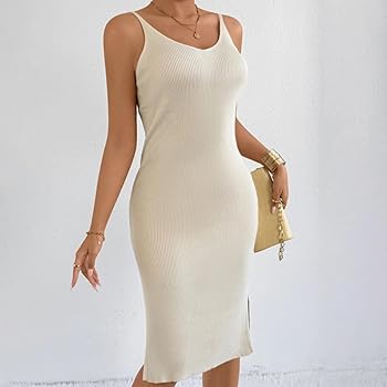 Sleeveless Elasticated Waist Tie Up Belt A Line Midi Dress
